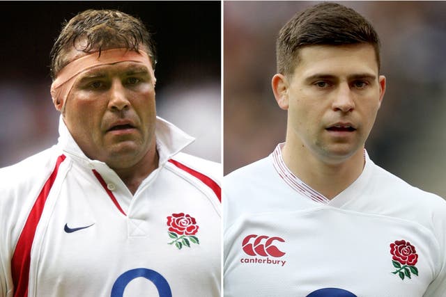 <p>Ben Youngs, right, is poised to replace Jason Leonard as England’s most capped player</p>
