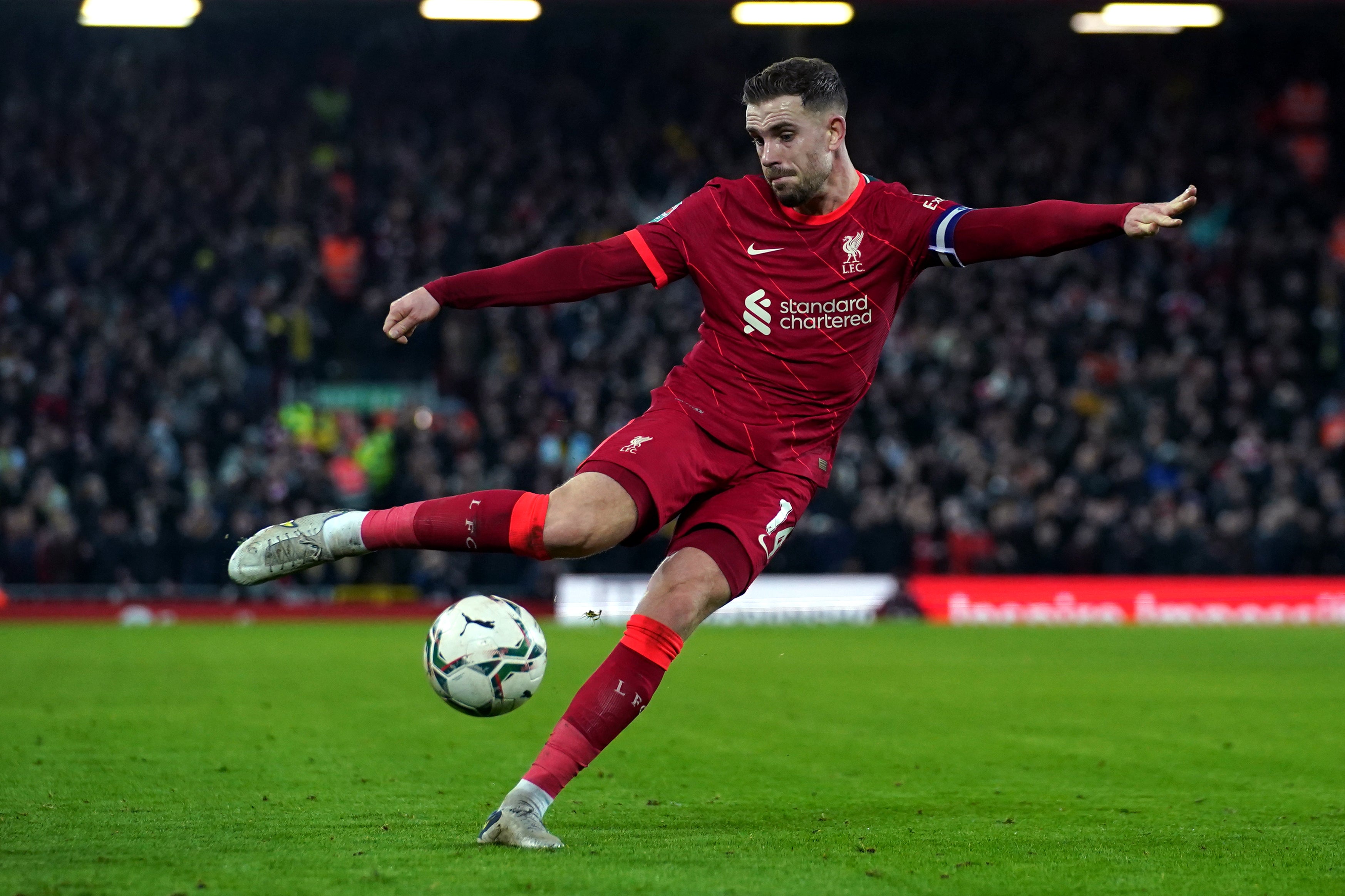 Jordan Henderson targeting 'big boost' of Carabao Cup win for Liverpool | The Independent