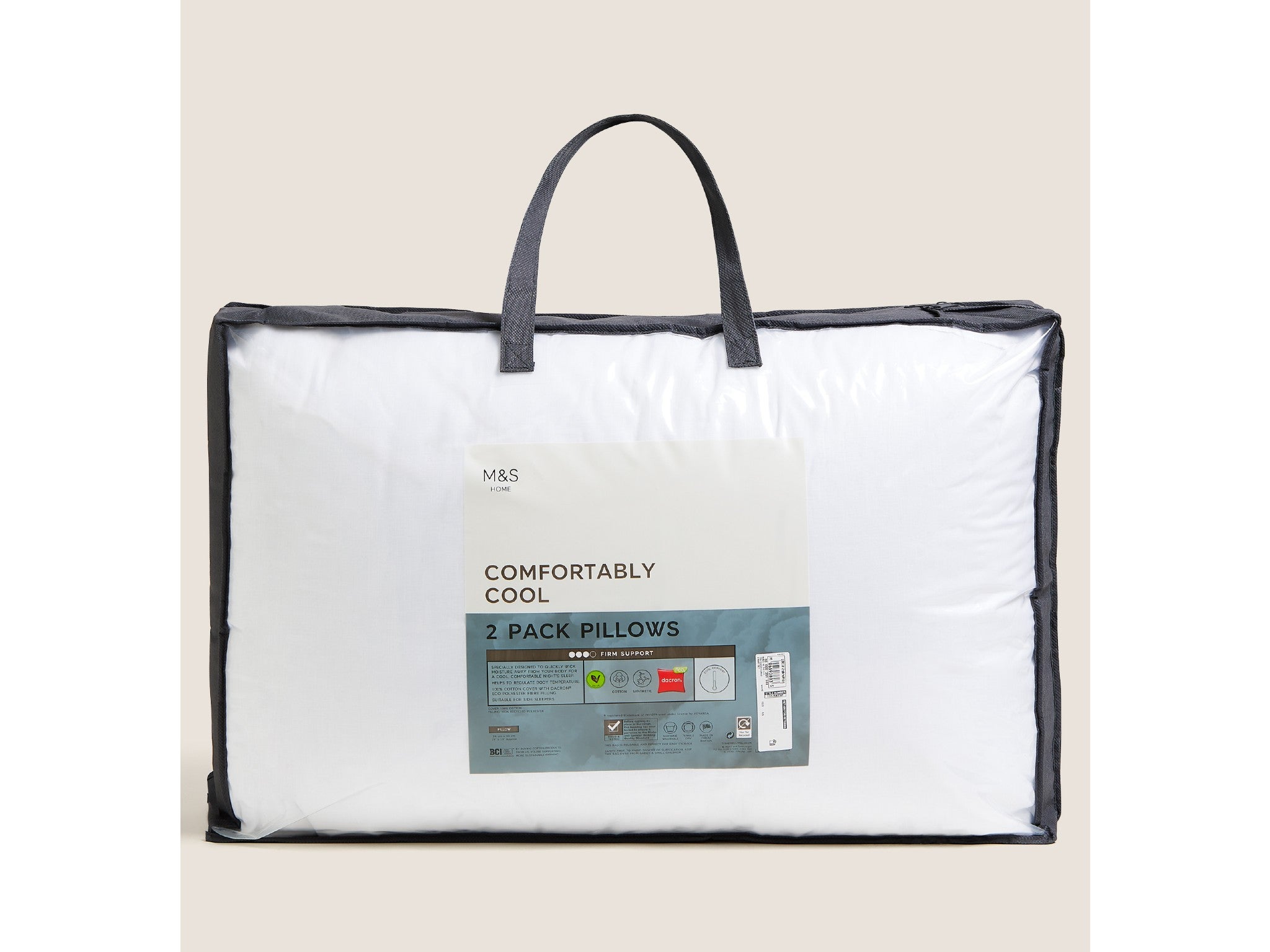 M&S 2 pack comfortably cool pillows indybest