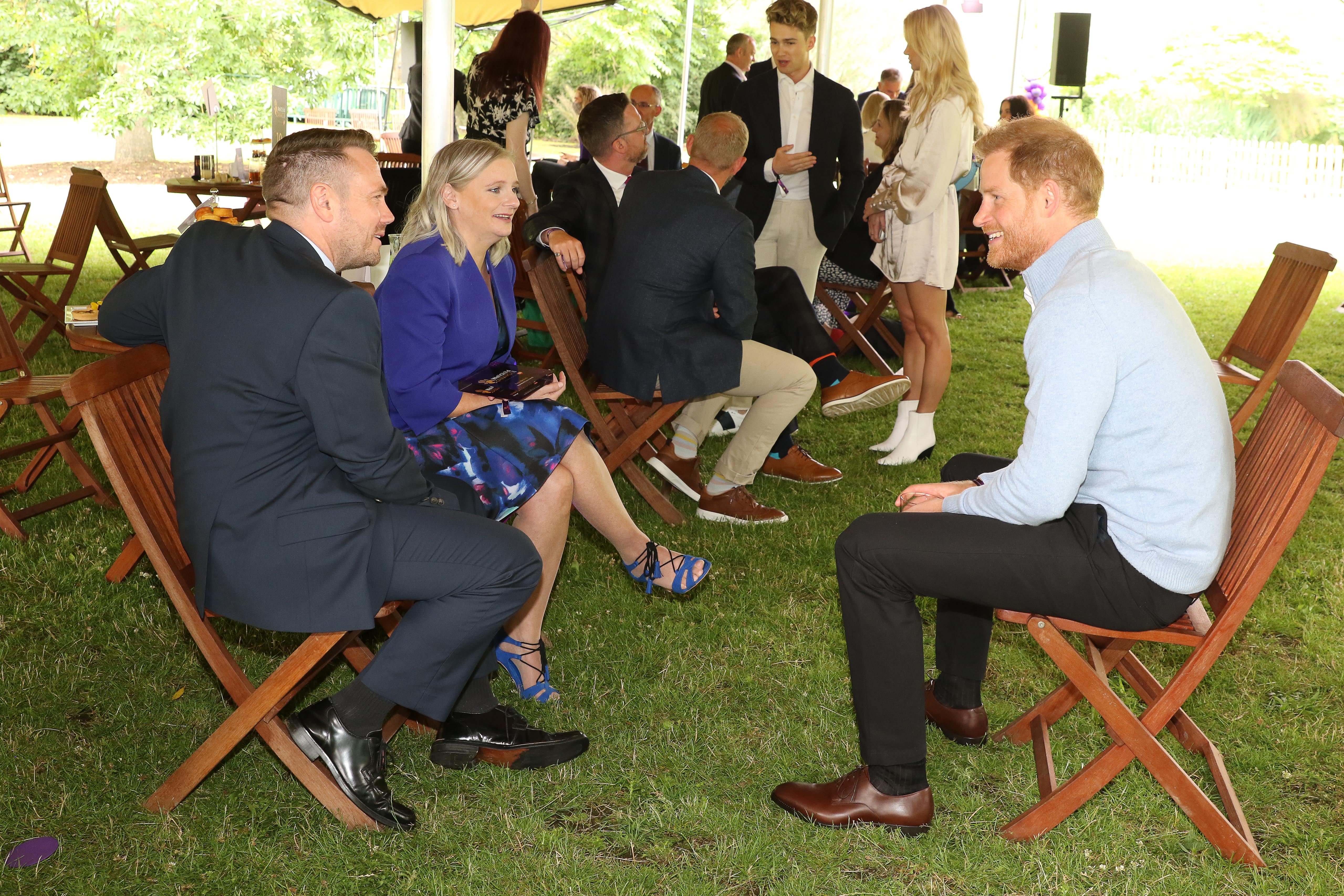 The Duke of Sussex during the WellChild Awards 2021 at a private garden party at Kew Gardens (Antony Thompson/TWM/WellChild)
