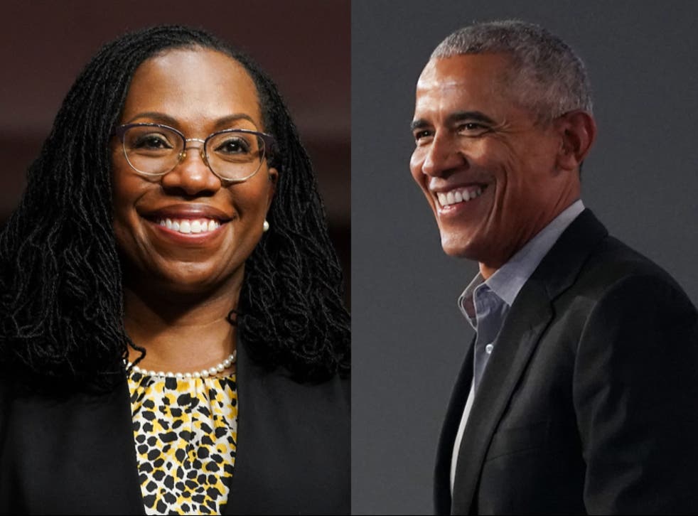 Barack Obama salutes Supreme Court nominee Ketanji Brown ...