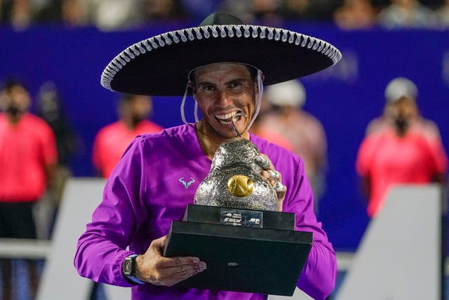 Rafael Nadal was victorious in Acapulco (AP Photo/Eduardo Verdugo)