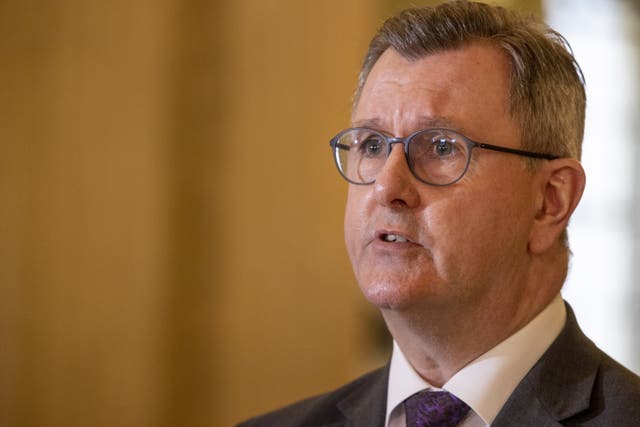 Sir Jeffrey Donaldson said he would make no apology for engaging with other unionists (Liam McBurney/PA)