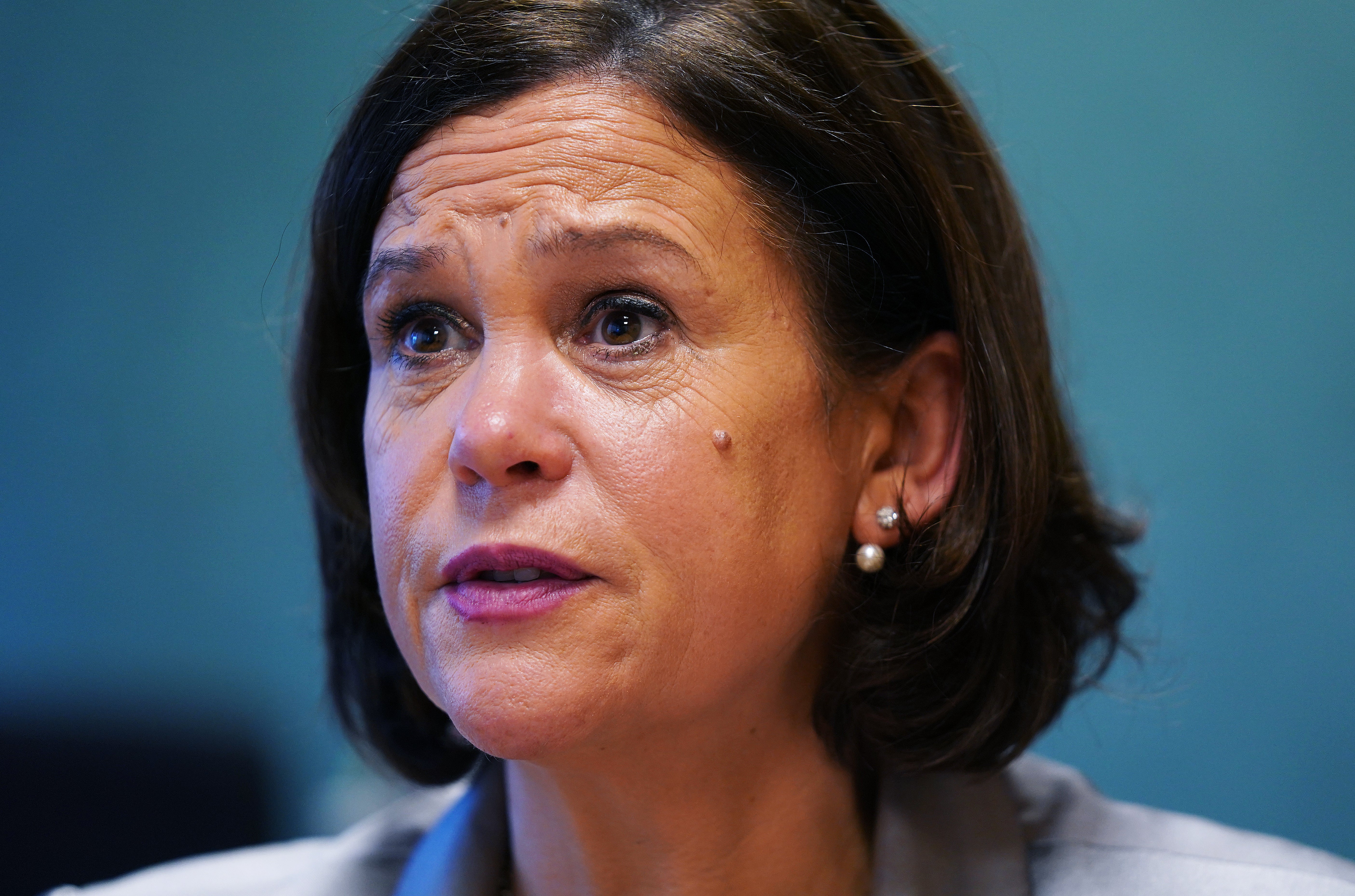 Sinn Fein leader Mary Lou McDonald was accused of not contacting Violet-Anne Wynne after the birth of her daughter (Brian Lawless/PA)