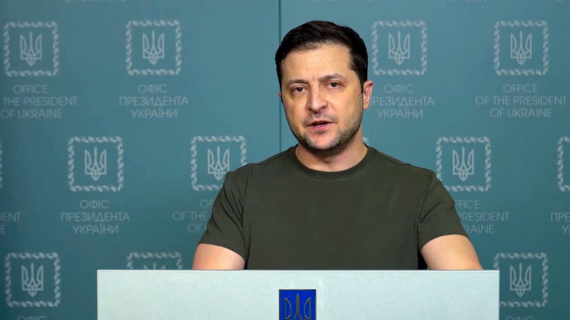 Ukraine’s president Volodymyr Zelensky