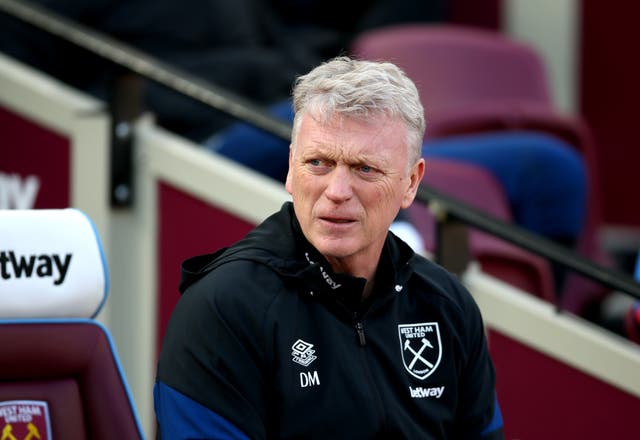 David Moyes’ West Ham edged Wolves (Nigel French/PA)