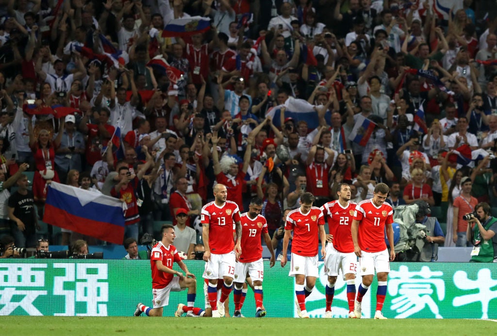 Russia are scheduled to play in the Fifa men’s World Cup play-offs in March