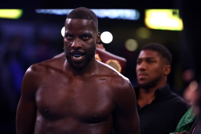 <p>Lawrence Okolie retained his WBO cruiserweight title with a comfortable unanimous points decision (Steven Paston/PA)</p>