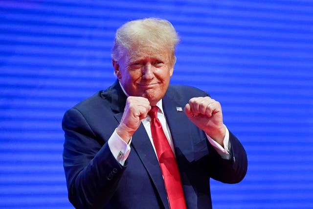 <p>Trump at cpac </p>