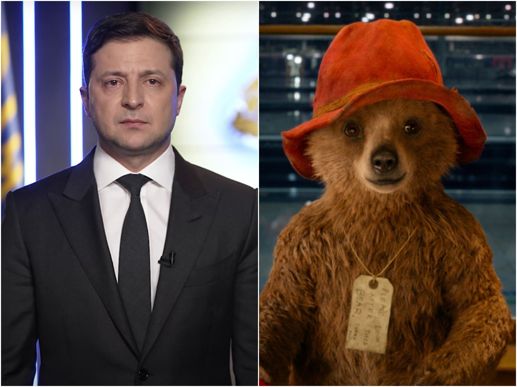 Zelensky and Paddington Bear