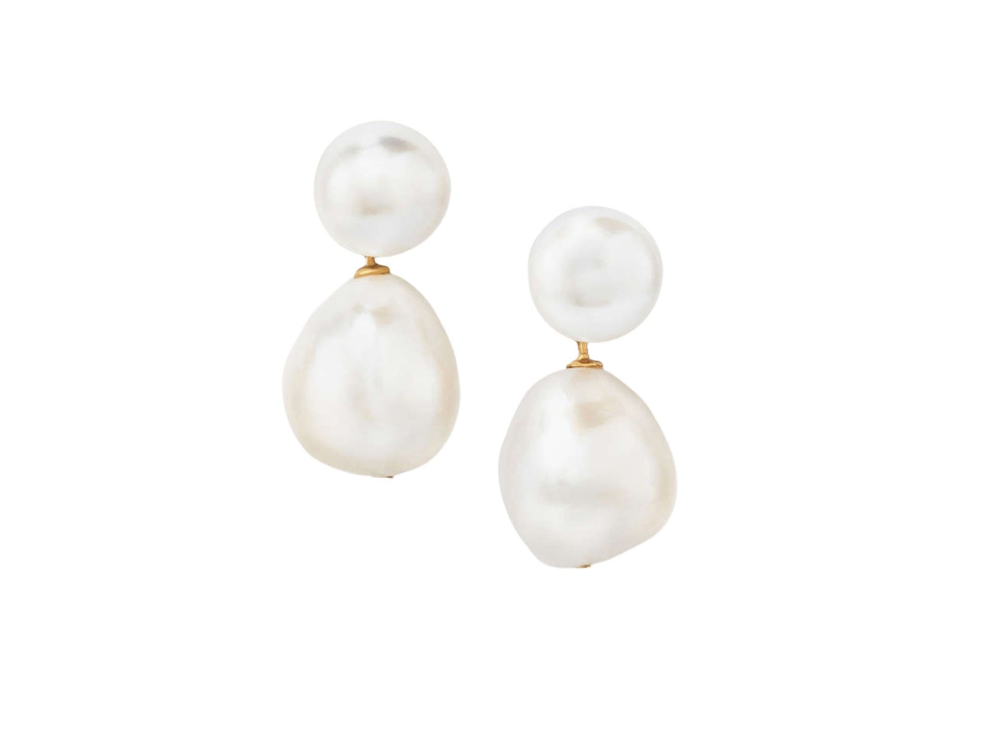 Mejuri bold pearl drop earrings (£60), Buy Now