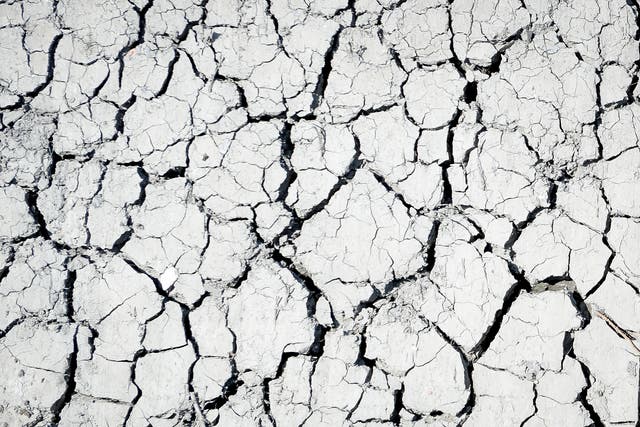 Cracked mud seen amid drought risk (Ben Birchall/PA)