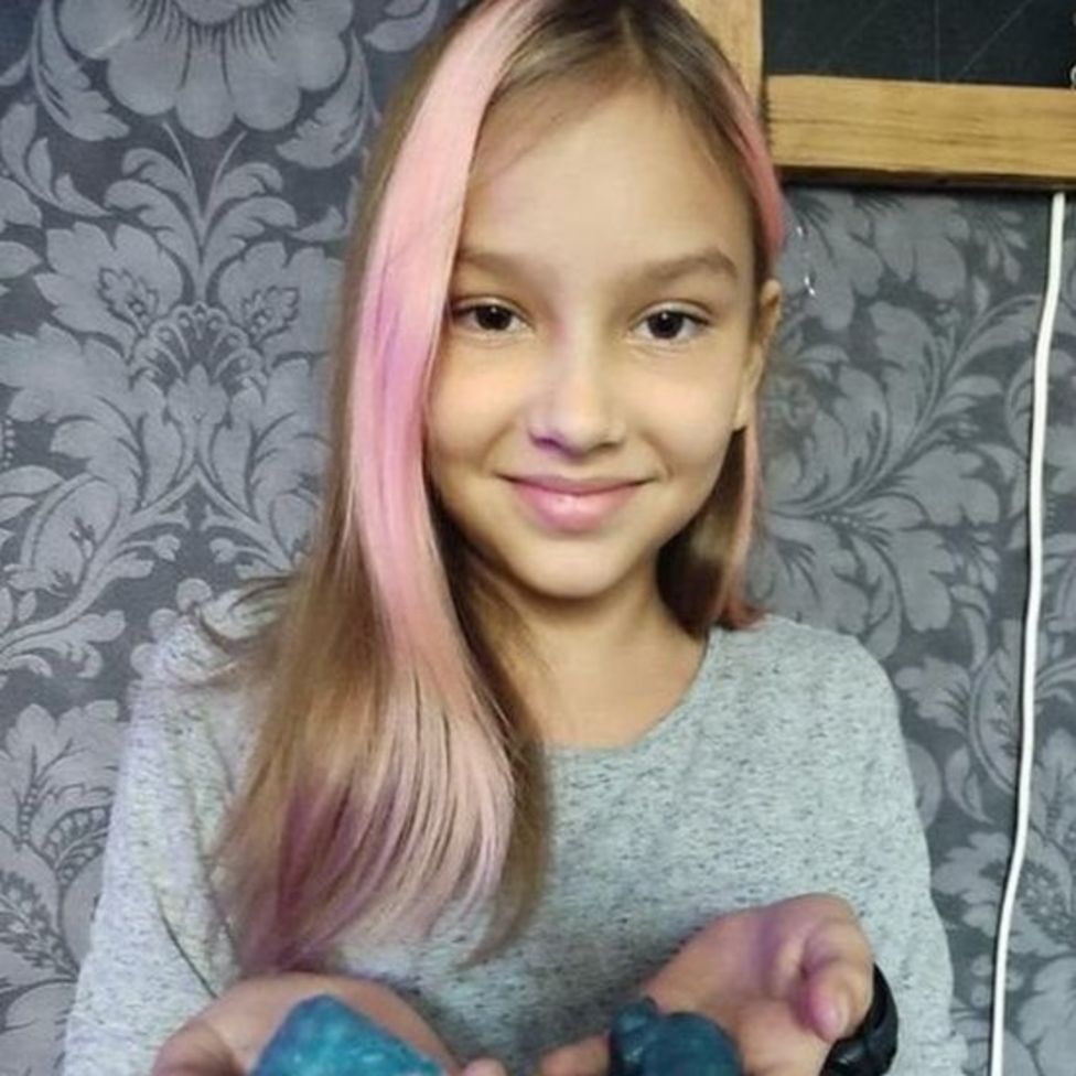 Polina was killed with her parents during a Russian assault this week