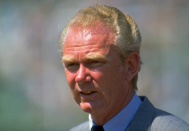 <p>Valeriy Lobanovskyi  during the European Championship match against England in Germany, 1988</p>