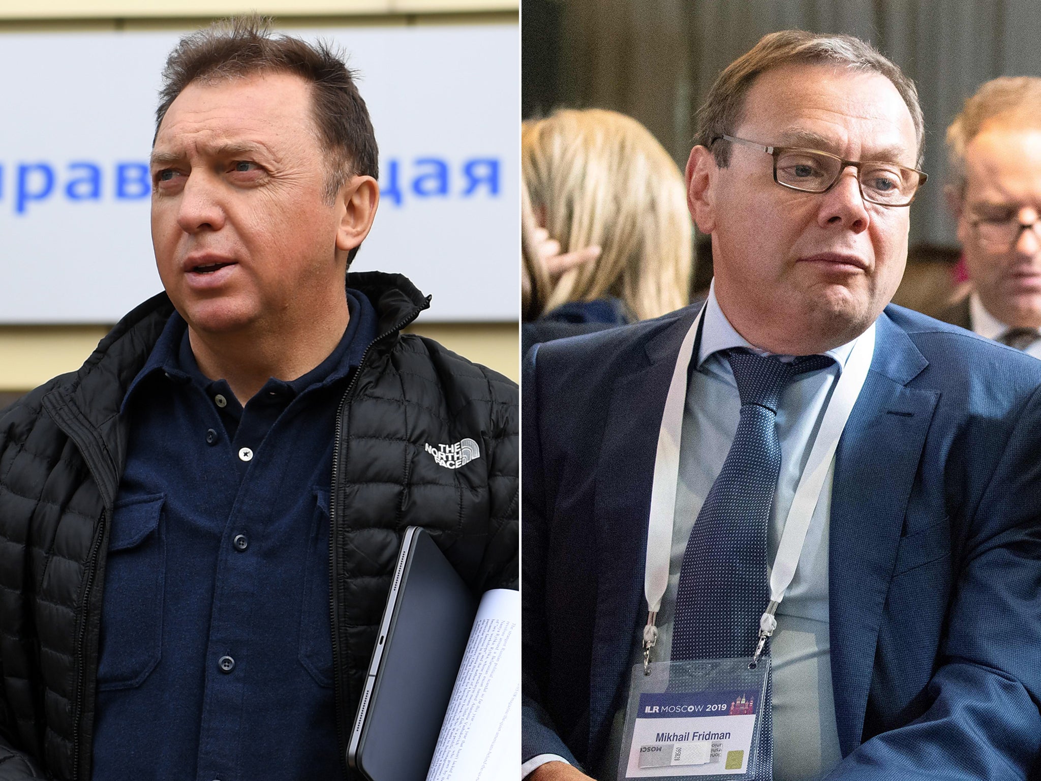 Oleg Deripaska (left) and Mikhail Fridman, Russia’s top businessmen, have spoken against the invasion of Ukraine