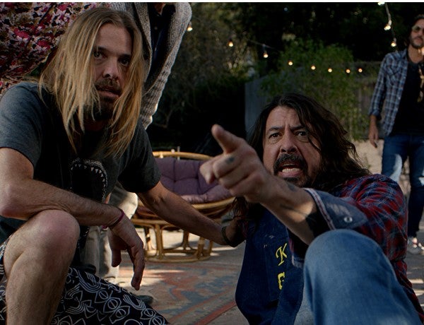 Taylor Hawkins and Dave Grohl in the new horror film