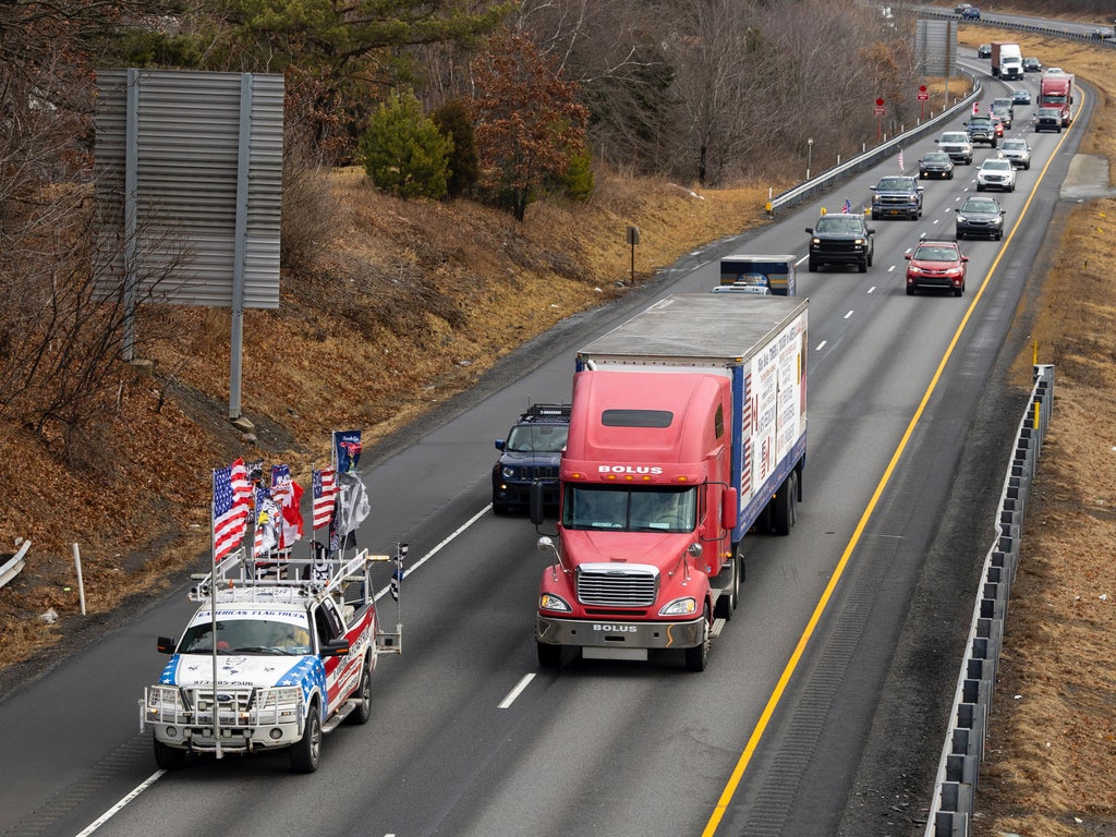 California Trucker ‘freedom Convoy Headed To Dc 