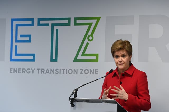 First Minister Nicola Sturgeon at the launch of National Floating Wind Innovation Centre in Aberdeen (Kenny Elrick/DCT Media)