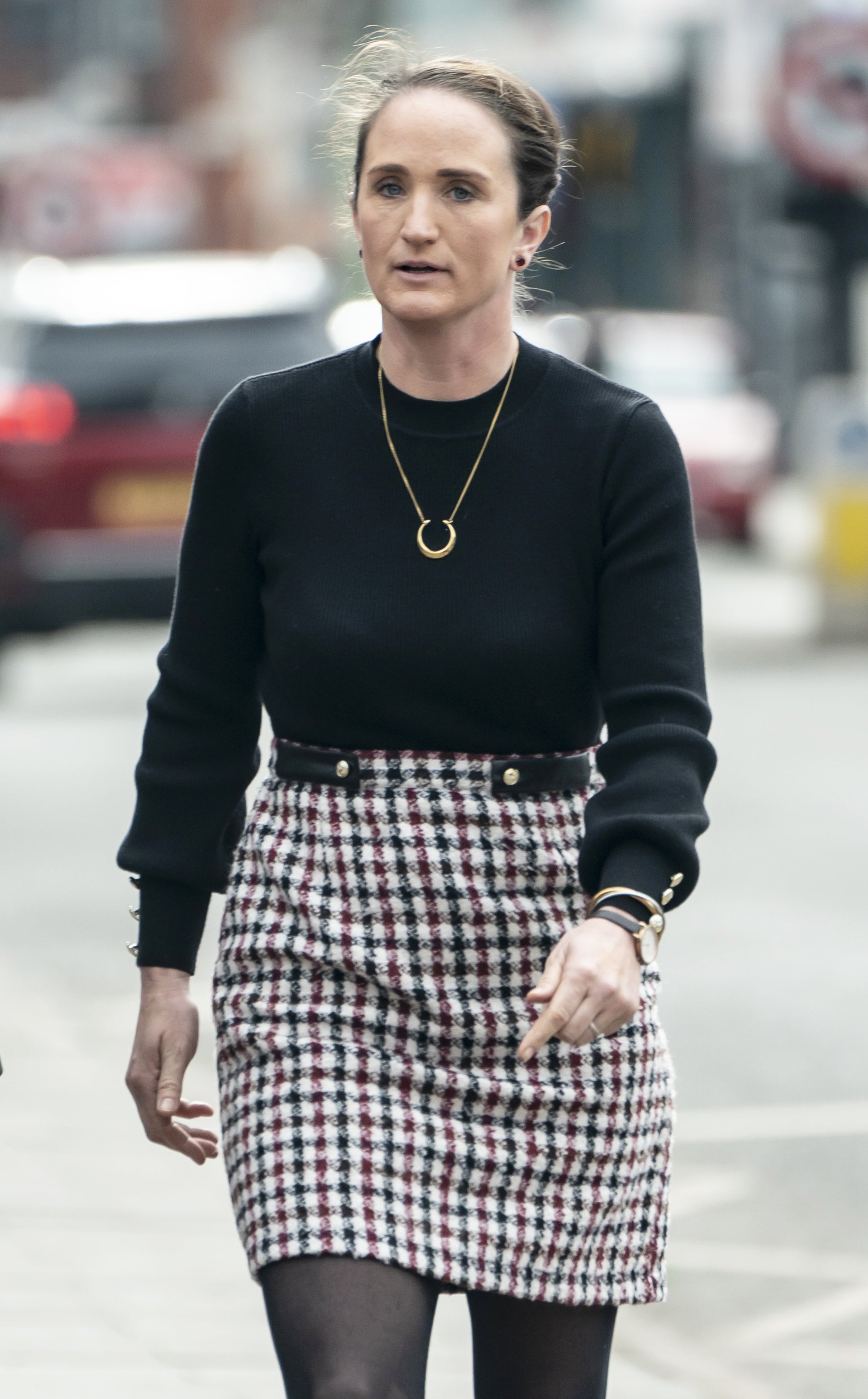 Former primary school teacher Sarah Moulds arrives at Lincoln Crown Court, Lincolnshire, where she is charged with cruelty to a horse (Danny Lawson/PA)