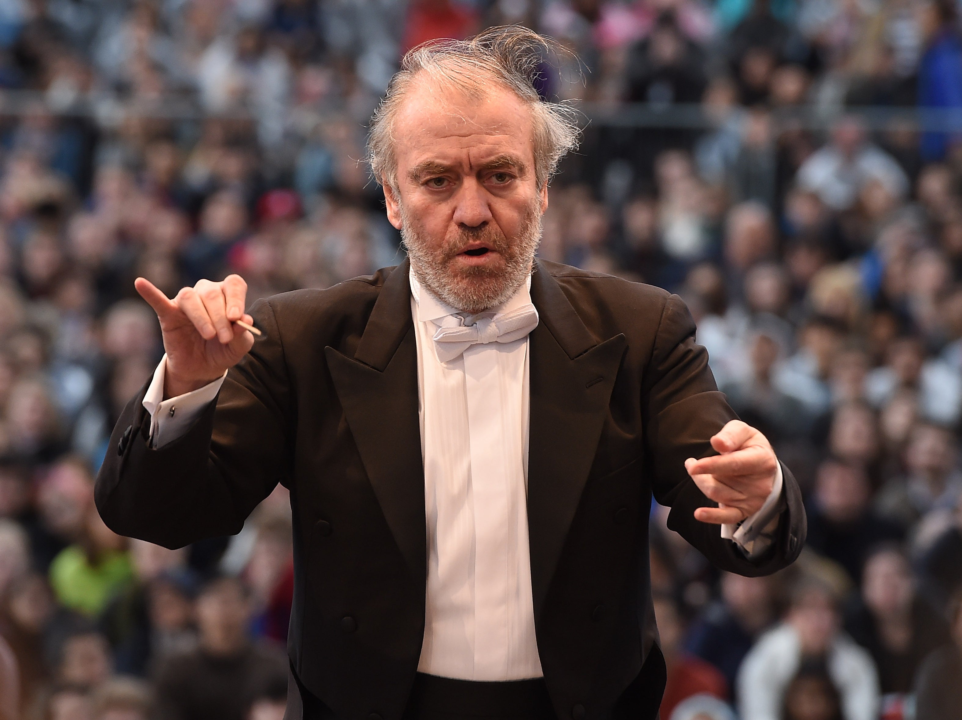 Valery Gergiev conducting the London Symphony Orchestra in 2016