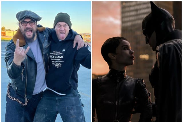 Jason Momoa y Channing Tatum (izquierda) apoyan a Zoe Kravtiz en su papel de The Batman