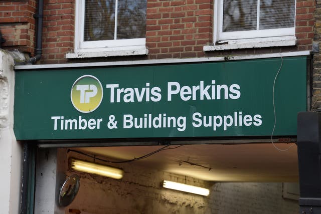 Travis Perkins sales rose as housebuilders saw a boost in business (Kirsty O’Connor/PA)