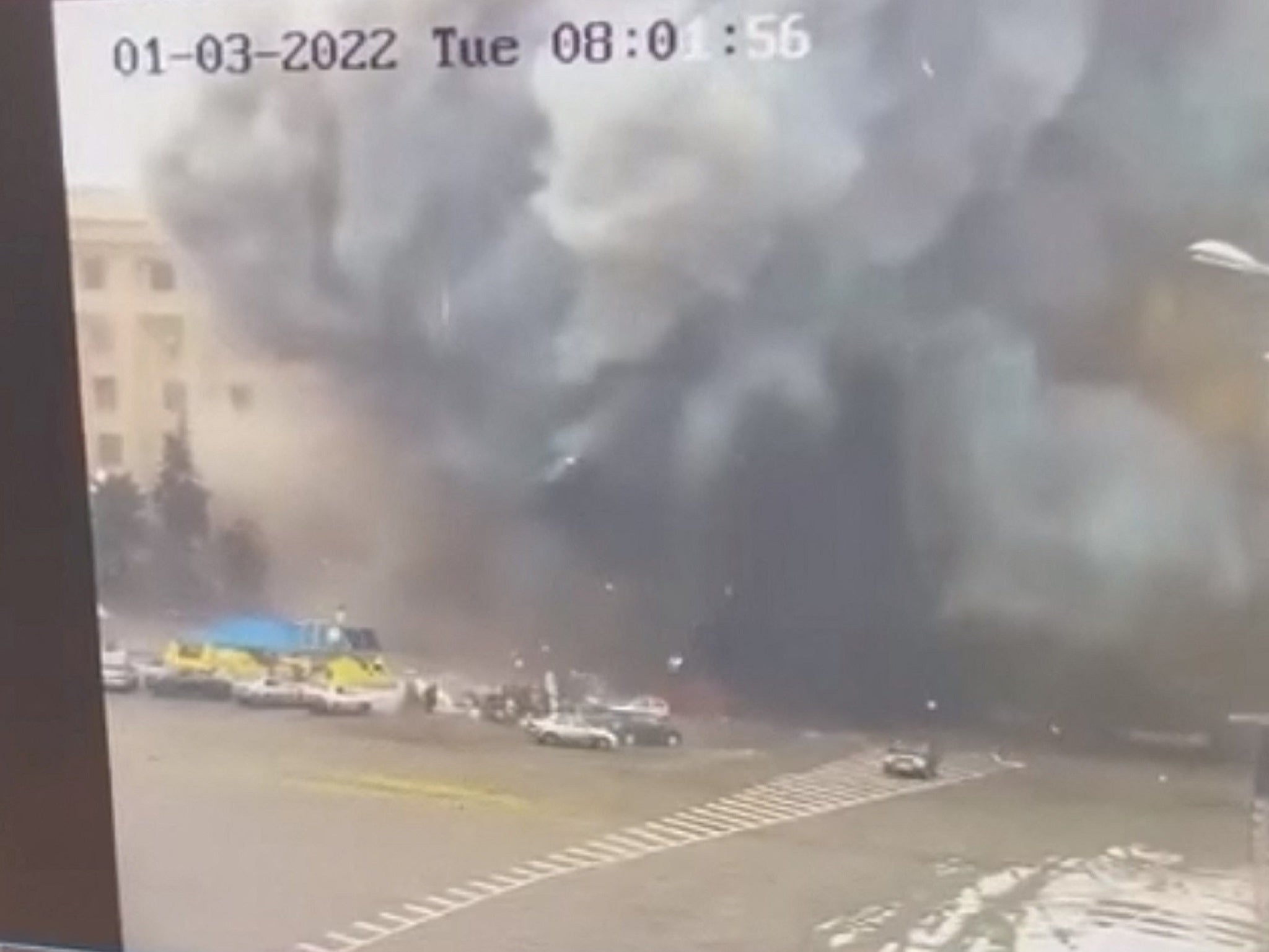Missile obliterates Kharkiv residential and administration buildings