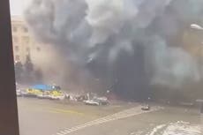 Missile obliterates Kharkiv residential and administration buildings