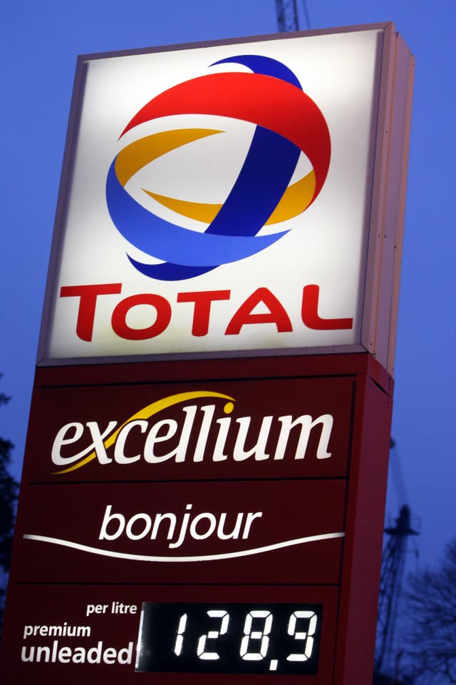 French oil giant Total said it will not invest in any new projects in Russia (Steve Parsons/PA)