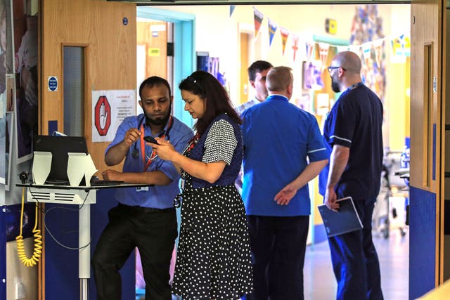The A&E waiting times performance figure has been lower only once (Peter Byrne/PA)