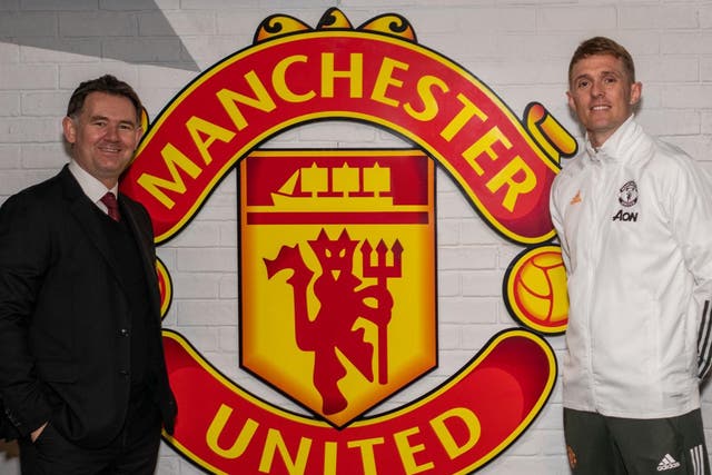 <p>Man United football director John Murtough and technical director Darren Fletcher</p>
