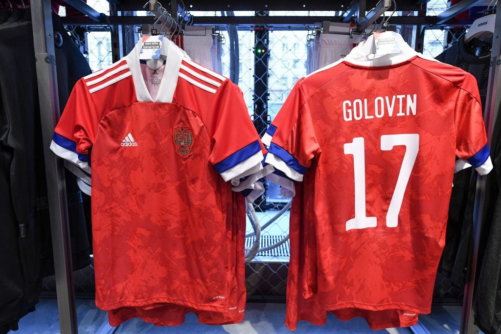 Adidas were the manufacturers of the Russian national team kits