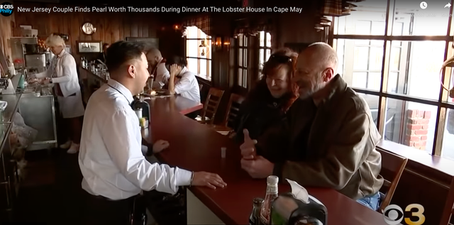 <p>Maria and Michael Spressler at The Lobster House in Cape May, NJ </p>