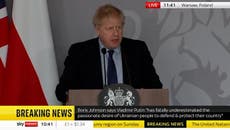 Boris Johnson says Russia’s invasion of Ukraine is not only a ‘tragedy, it is a colossal mistake’