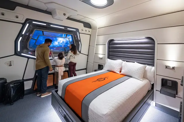 <p>A family room on Star Wars Galactic Starcruiser</p>