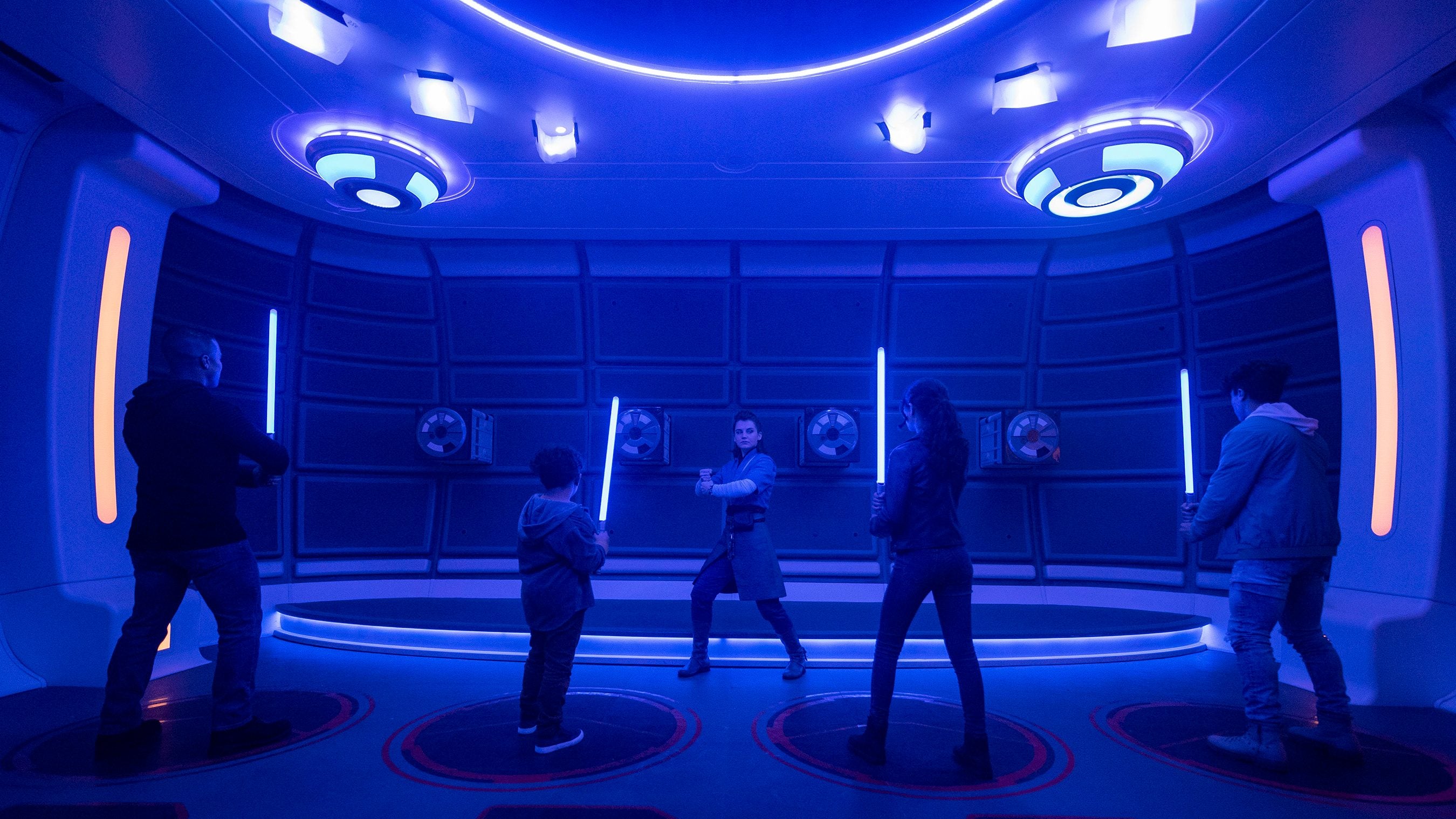 Light saber training was included in the experience