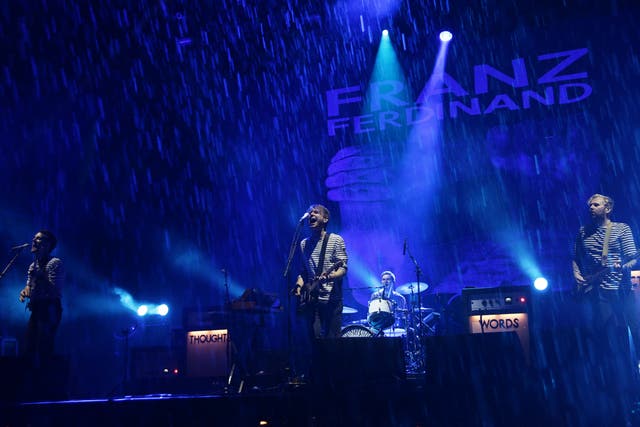 Franz Ferdinand announced the cancellation of gigs in Russia after the country’s invasion of Ukraine (Yui Mok/PA)