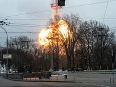 Ukraine-Russia news – live: New blasts rock Kyiv after deadly TV tower attack as Putin warns residents to flee
