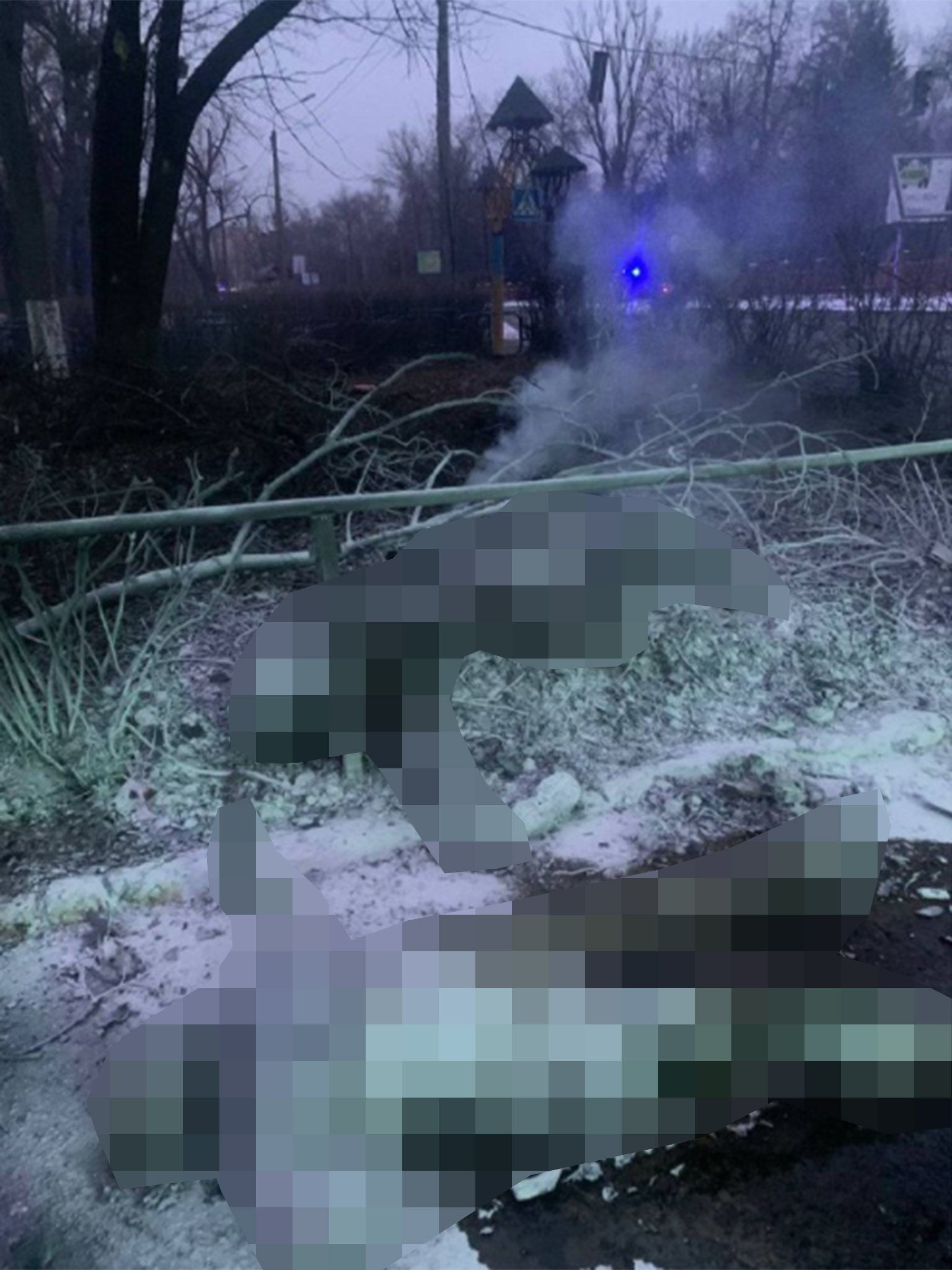 Ukraine officials shared footage of bodies at site of TV tower blast