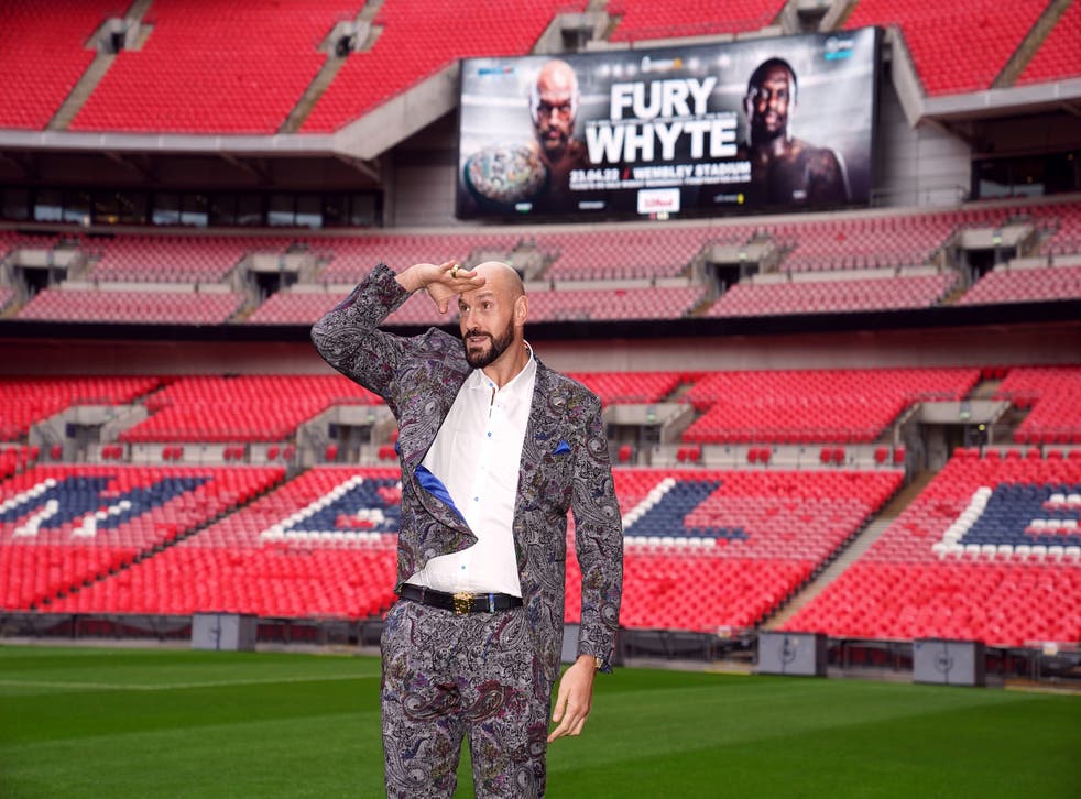 Tyson Fury was at Wembley on Tuesday (John Walton/PA)