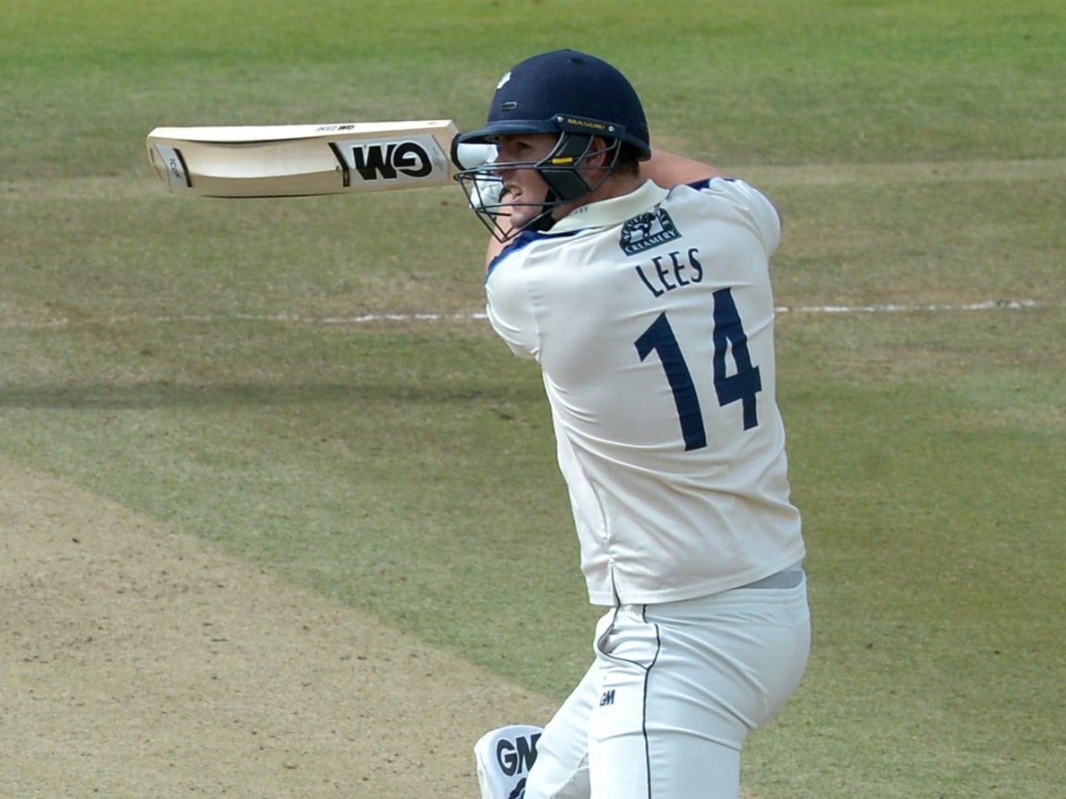 Alex Lees followed his opening partner to a half-century (Anthony Devlin/PA)