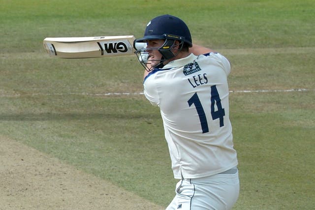 Alex Lees followed his opening partner to a half-century (Anthony Devlin/PA)