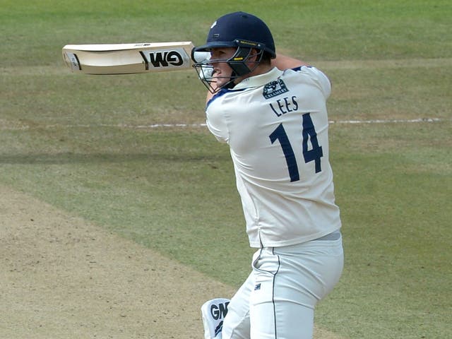 Alex Lees began his England career with a score of 65 (Anthony Devlin/PA)