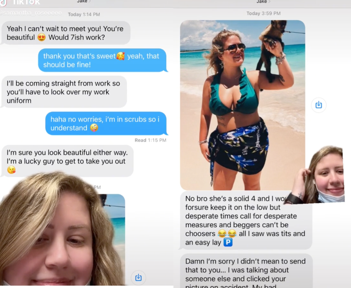 Woman reveals a cruel message she got from her Bumble match