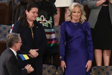 Ukraine ambassador receives standing ovation at Biden’s State of the Union