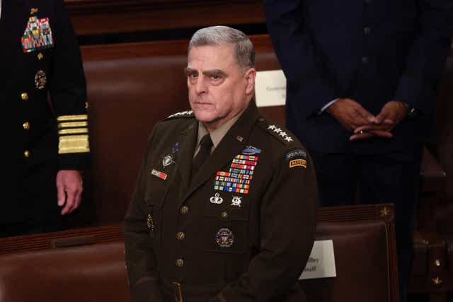 <p>Chairman of the Joint Chiefs of Staff General Mark Milley </p>