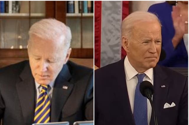 <p>Outfit change? Biden’s tie switched out for State of the Union Address</p>