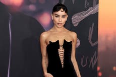 Zoë Kravitz wears Catwoman-inspired dress at The Batman premiere: ‘I’m in love’