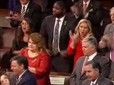 Marjorie Taylor Greene and Lauren Boebert heckle Biden after turning their backs during State of the Union