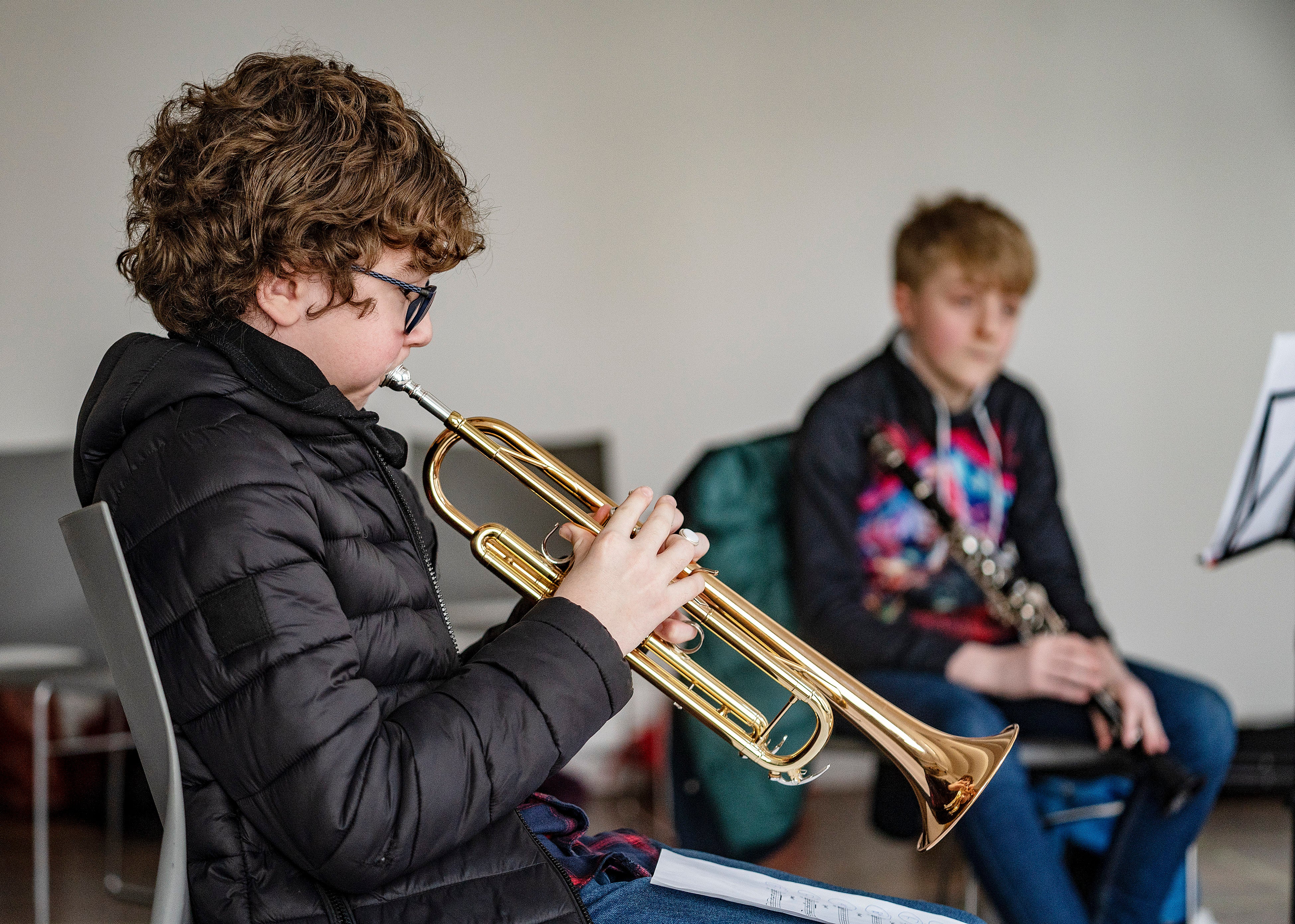 Young musicians playing in the Jazz Juniors ensemble (Arts Council NI/PA)